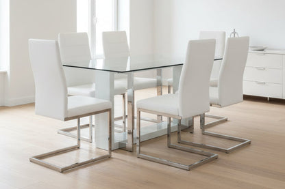 Olymplia Glass 7PC Dining Set