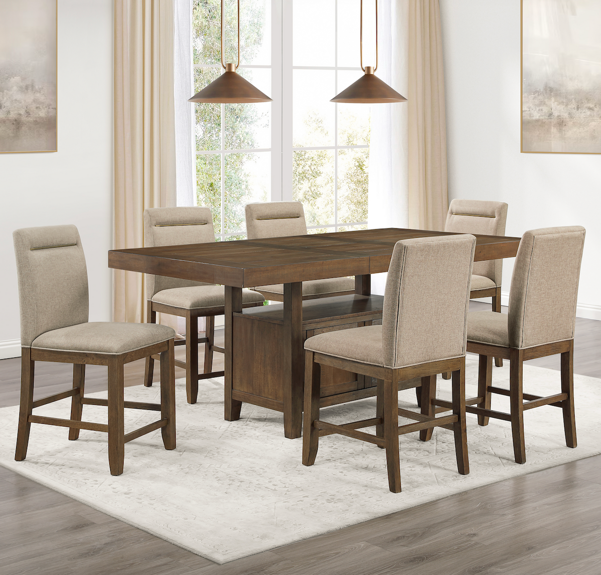 Garland 7PC Counter Dining Set