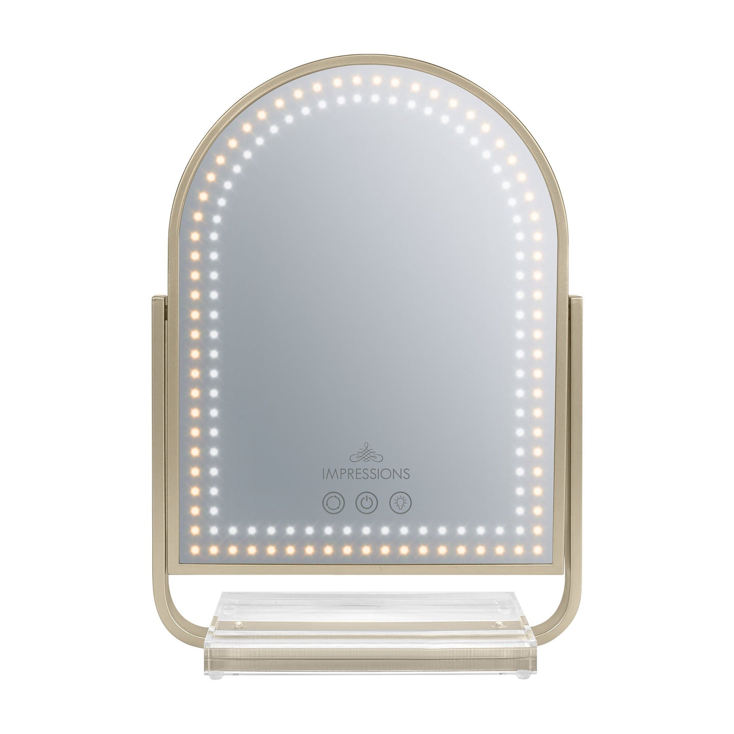 Glimmer Arch Tri-Tone LED Makeup Mirror
