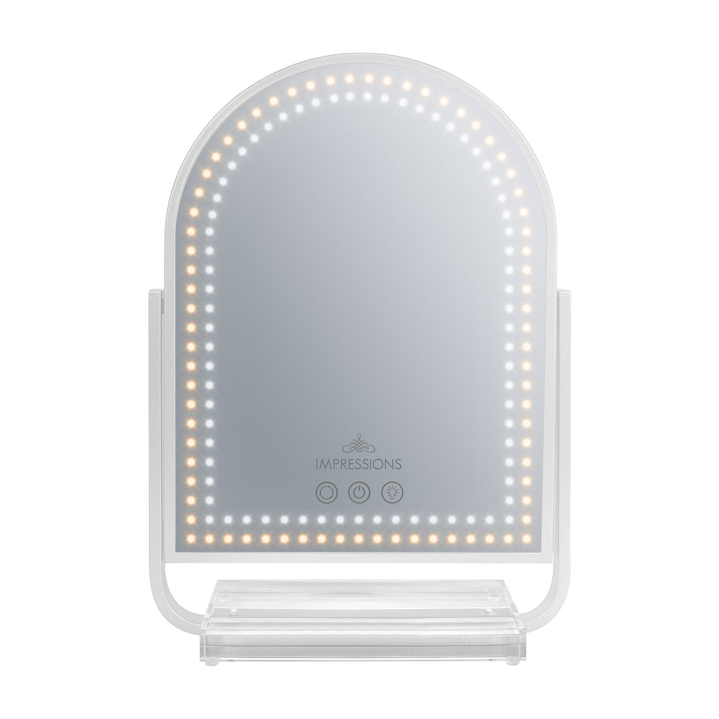 Glimmer Arch Tri-Tone LED Makeup Mirror