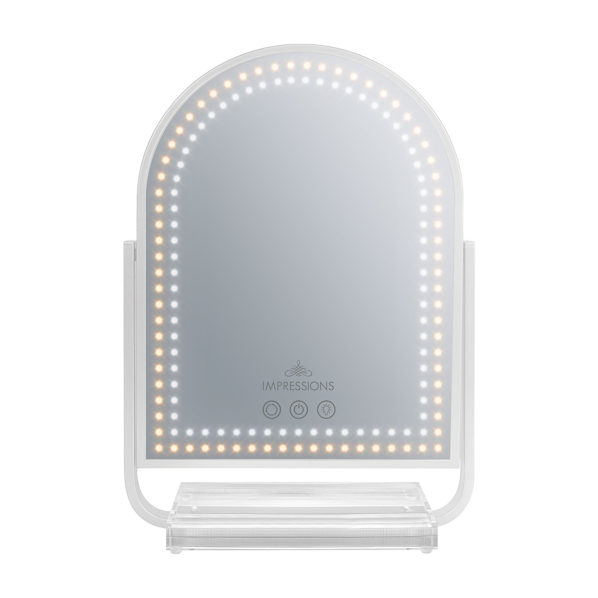 Glimmer Arch Tri-Tone LED Makeup Mirror