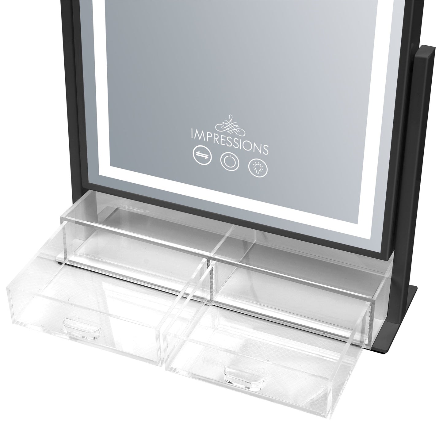 Glow & Store Tri-Tone LED Makeup Mirror