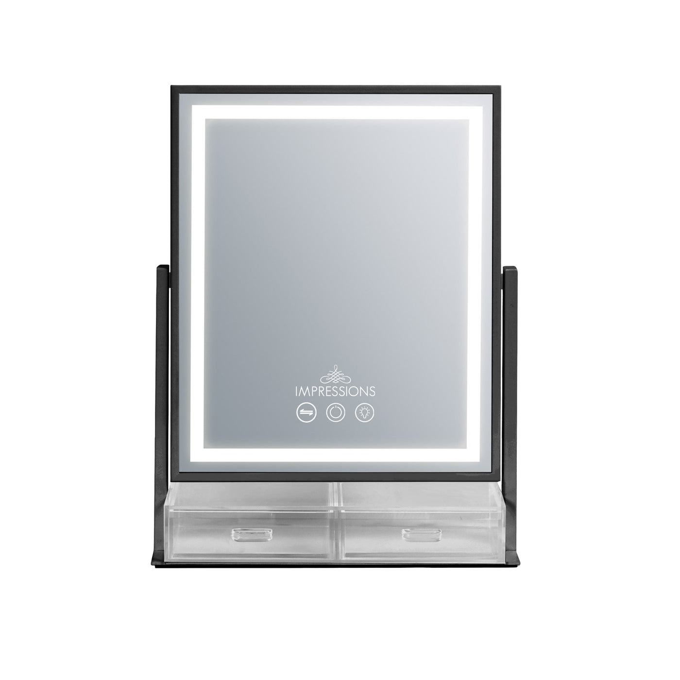 Glow & Store Tri-Tone LED Makeup Mirror