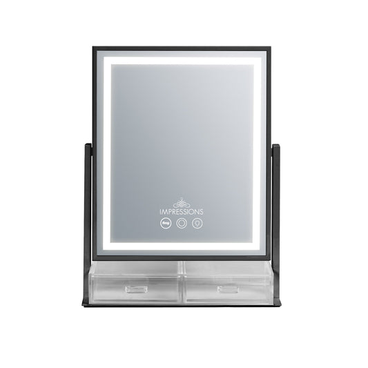 Glow & Store Tri-Tone LED Makeup Mirror