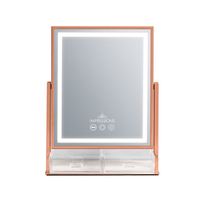 Glow & Store Tri-Tone LED Makeup Mirror