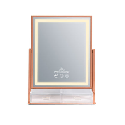 Glow & Store Tri-Tone LED Makeup Mirror