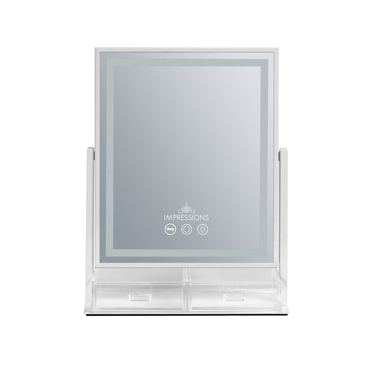 Glow & Store Tri-Tone LED Makeup Mirror
