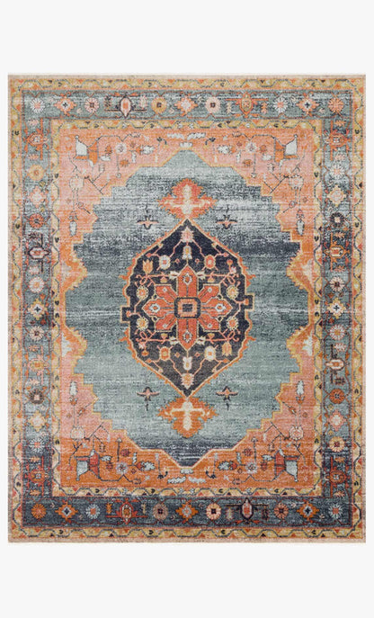 Magnolia Home by Joanna Gaines x Loloi Graham GRA-02 Blue / Sunrise