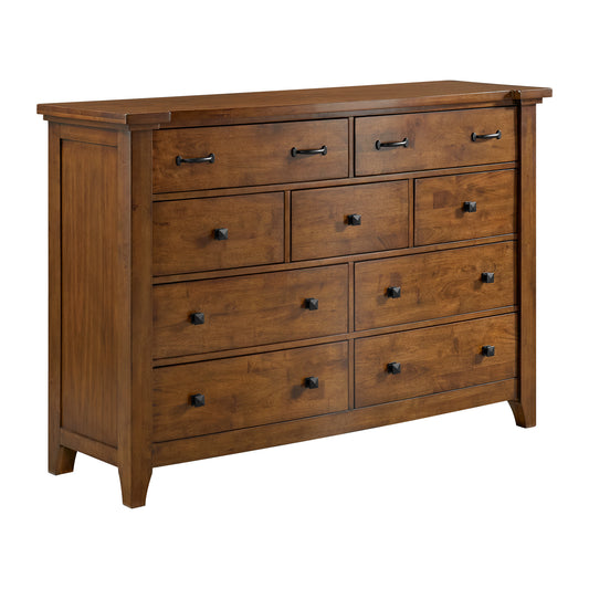 Gage 9-Drawer Dresser in Chestnut