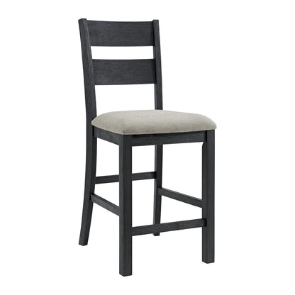 Garcia 5PC Counter Set with Table and 4 Chairs in Black