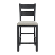 Garcia 5PC Counter Set with Table and 4 Chairs in Black