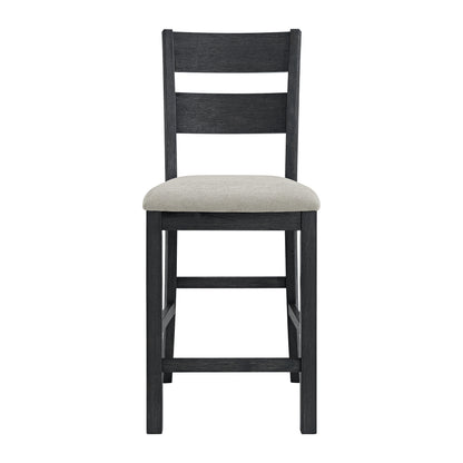 Garcia 5PC Counter Set with Table and 4 Chairs in Black