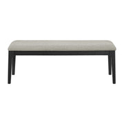 Garcia 6PC Dining Set with Table, 4 Chairs, and Bench in Black
