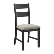Garcia 6PC Dining Set with Table, 4 Chairs, and Bench in Black
