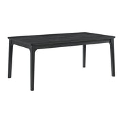 Garcia 6PC Dining Set with Table, 4 Chairs, and Bench in Black