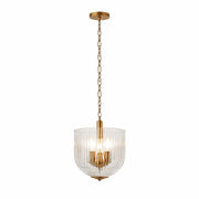 Lámpara colgante Garnet - Oro grueso + Cristal transparente