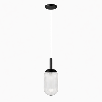 Giza Pendant Lamp - Black and Clear