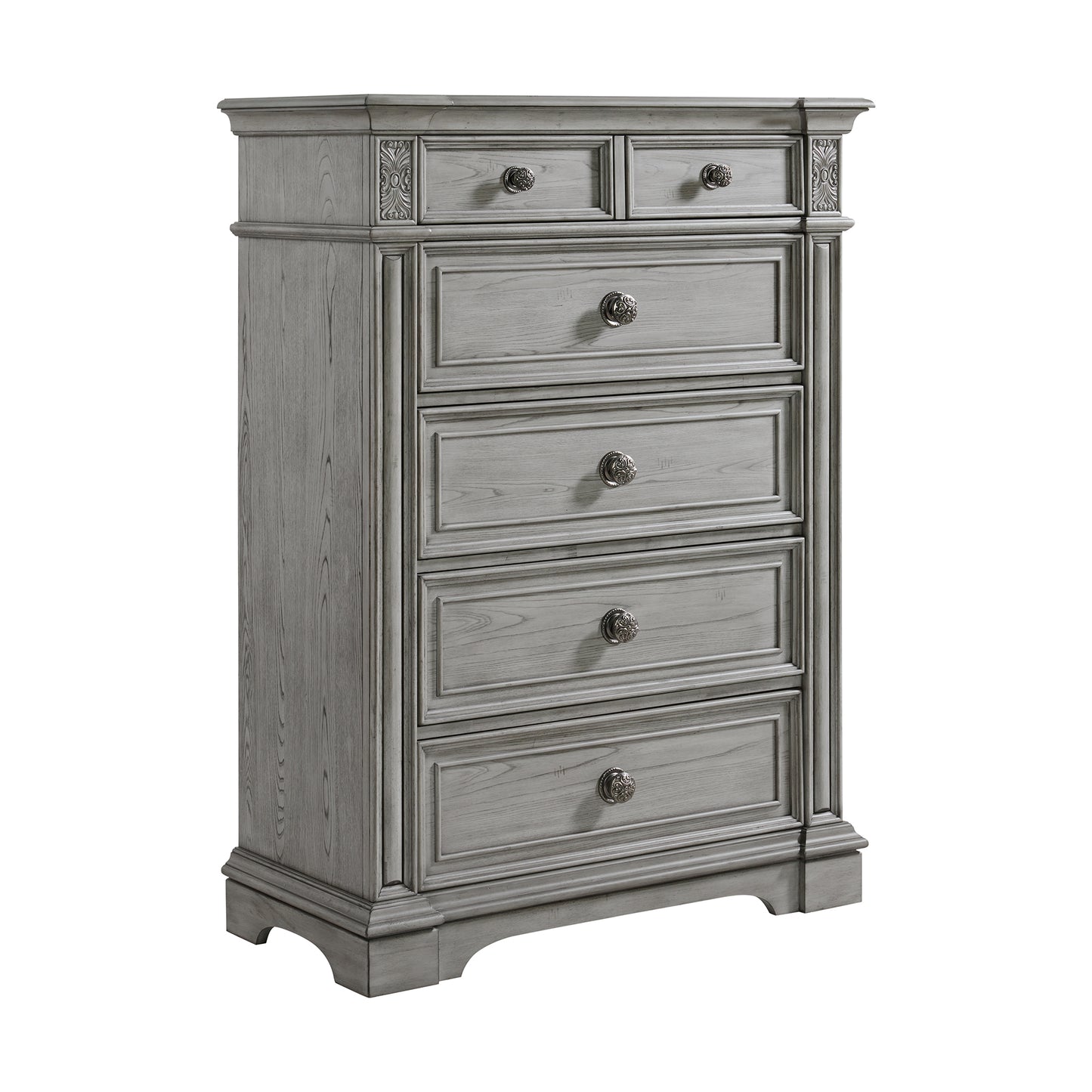 Glenmore Queen Panel 3PC Bedroom Set in Aged Grey