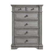 Glenmore 5-Drawer Chest in Aged Grey