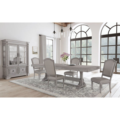 Glenmore 5PC Standard Height Dining Set in Aged Grey-Table and Four Chairs