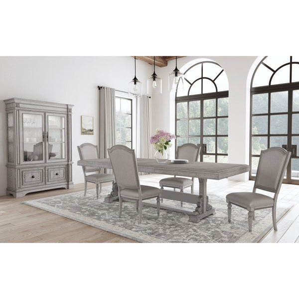 Glenmore 5PC Standard Height Dining Set in Aged Grey-Table and Four Chairs