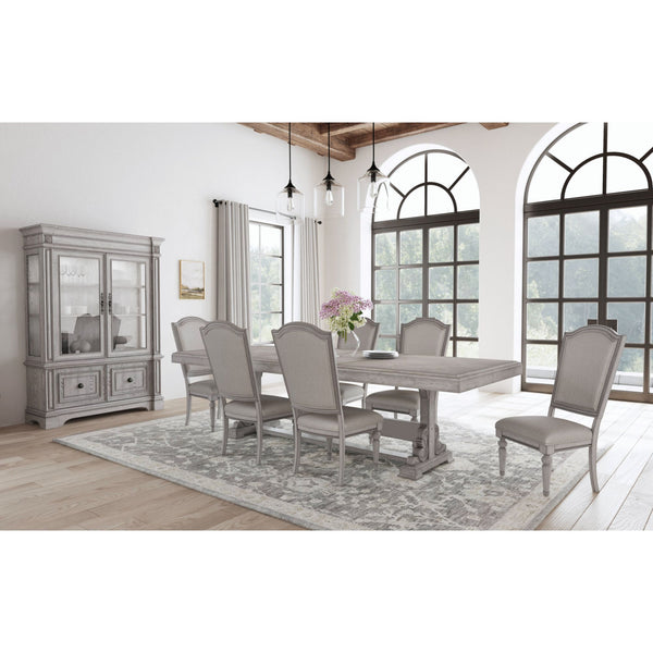 Glenmore 7PC Standard Height Dining Set in Aged Grey-Table and Six Chairs