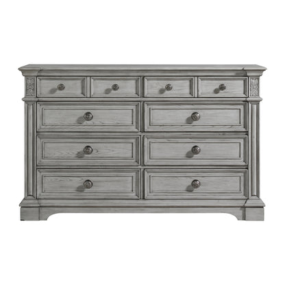Glenmore 8-Drawer Dresser in Aged Grey
