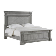 Glenmore King Panel Bed in Aged Grey
