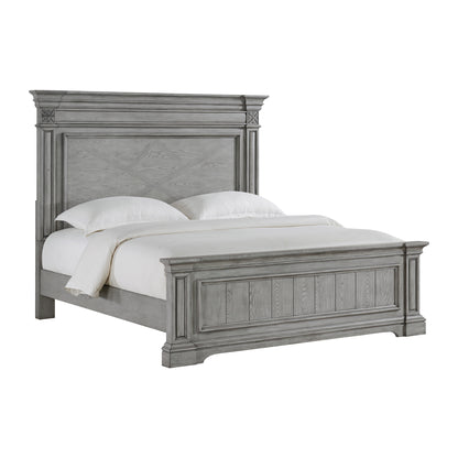 Glenmore King Panel 3PC Bedroom Set in Aged Grey