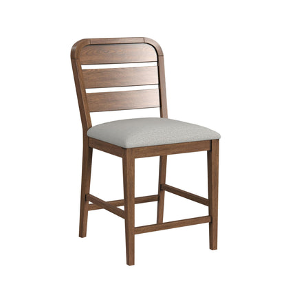 Glinda 5PC Counter Height Dining Set in Brown-Table and Four Chairs