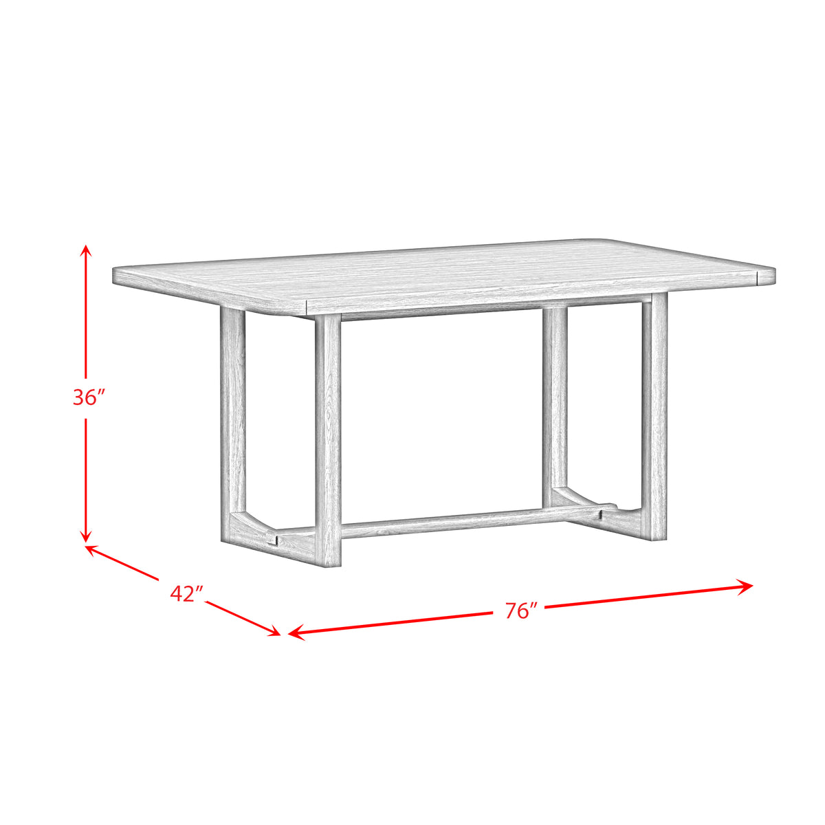 Glinda Counter Table in Brown