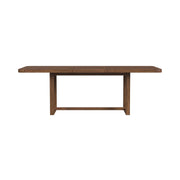 Glinda Dining Table with 18" Leaf in Brown