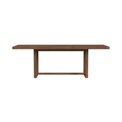 Glinda Dining Table with 18" Leaf in Brown