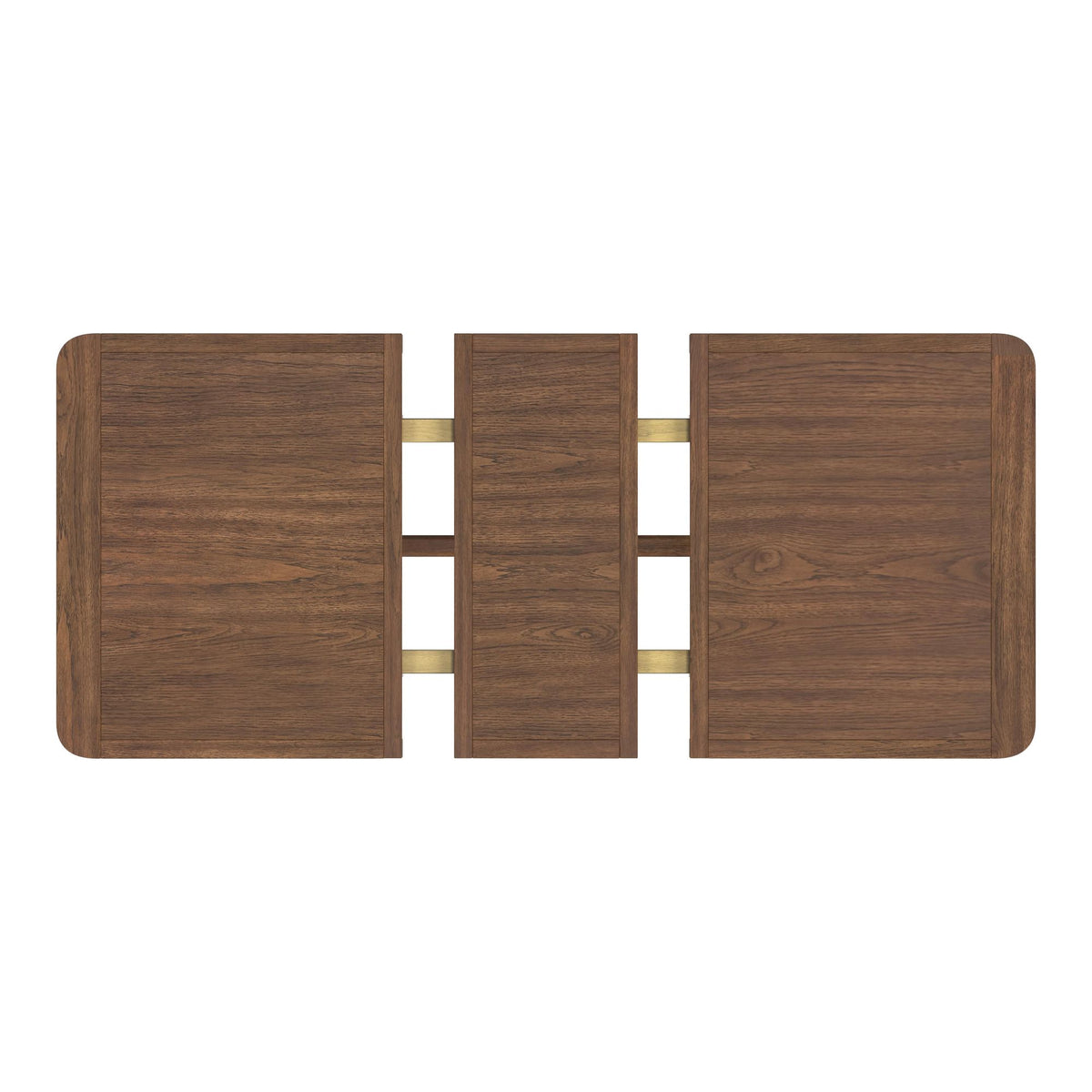 Glinda Dining Table with 18" Leaf in Brown