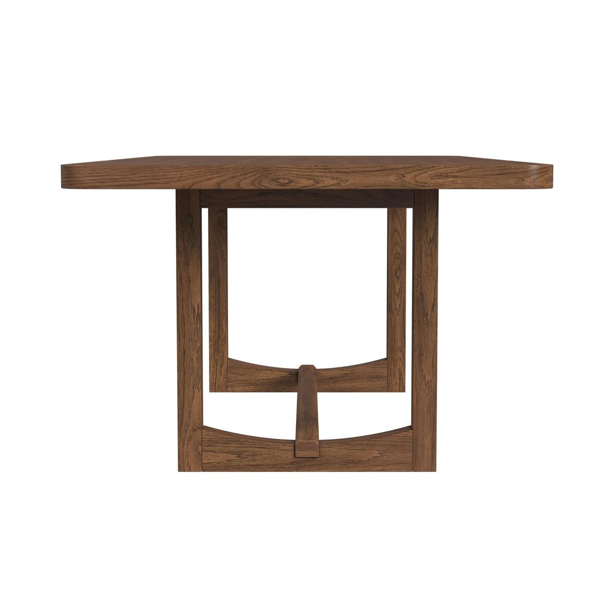 Glinda Dining Table with 18" Leaf in Brown