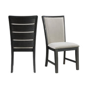 Grady Dining Slat Back Side Chair Black (2 Per Pack)