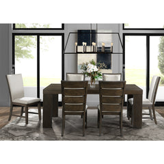 Grady 7PC Dining Set-Table & Six Slat Back Chairs