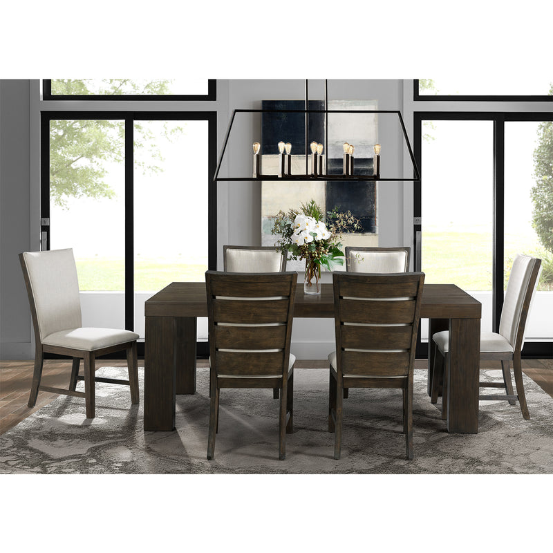 Grady 7PC Dining Set-Table & Six Slat Back Chairs