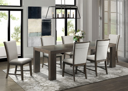 Grady 7PC Dining Set-Table & Six Upholstered Side Chairs