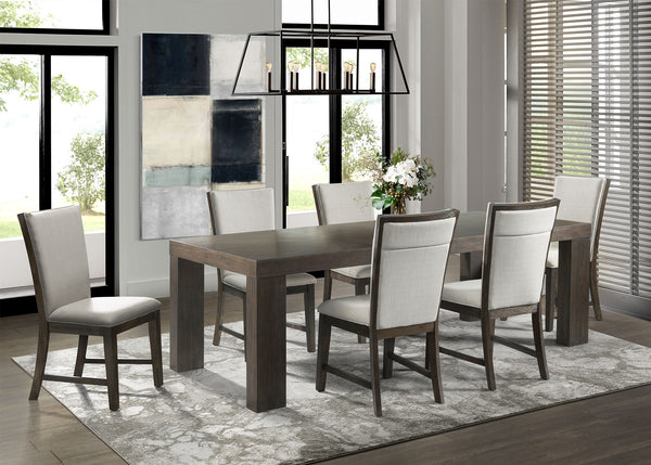 Grady 7PC Dining Set-Table & Six Upholstered Side Chairs