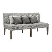 Gramercy 6PC Dining Set-Table, Four Tall Back Chairs and Settee