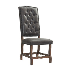 Gramercy 6PC Dining Set-Table, Four Tufted Tall Back Chairs and Settee