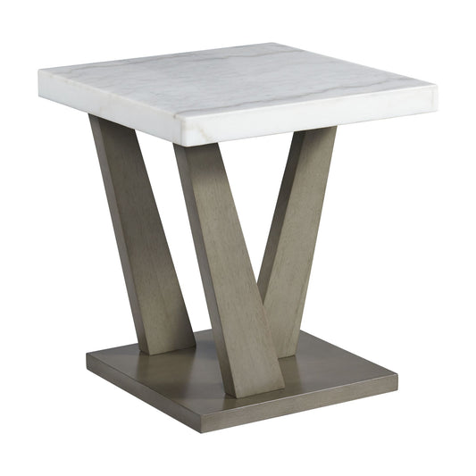 Greta Square End Table in grey