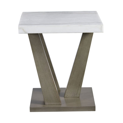 Greta Square End Table in grey