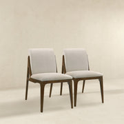 Grivelle Cream Fabric Dining Chair (Set Of 2)