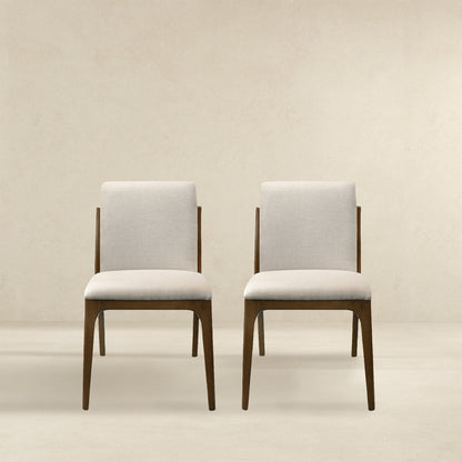 Grivelle Cream Fabric Dining Chair (Set Of 2)