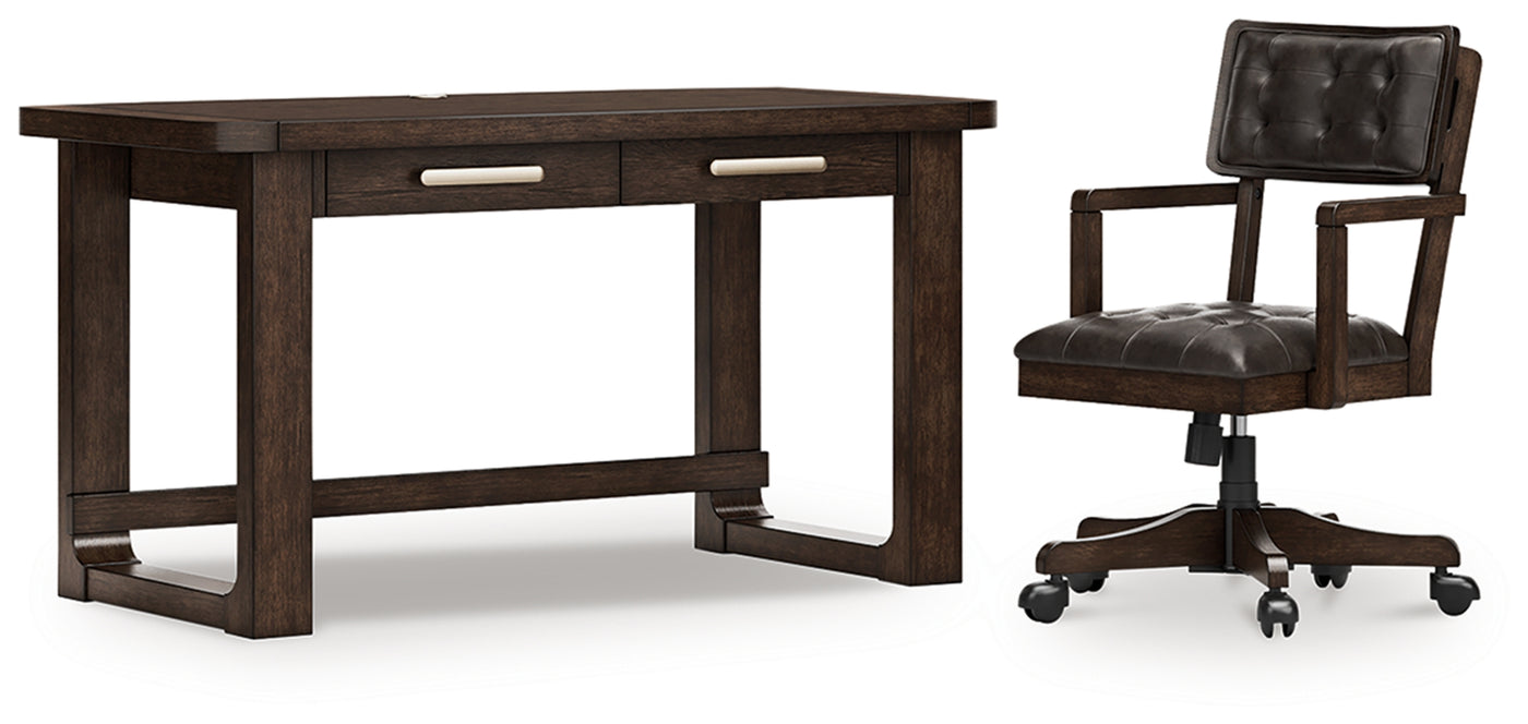 Breckington Home Office Desk with Chair