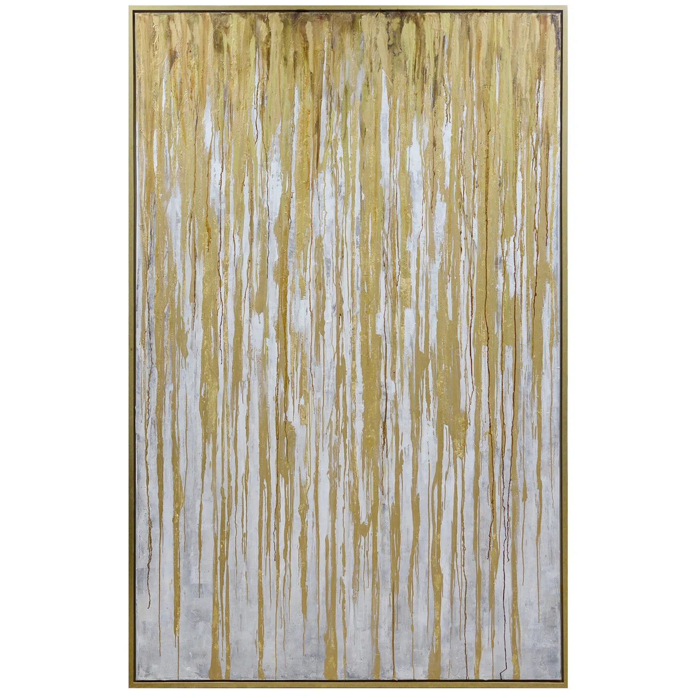 Arte abstracto pintado a mano en lienzo enmarcado Spectre