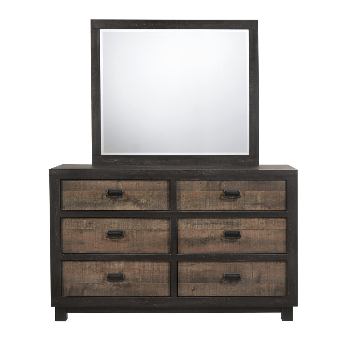 Harlington 6-Drawer Dresser W/ Mirror Set