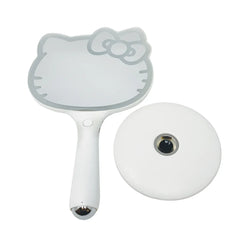 Espejo de maquillaje de mano LED Hello Kitty con base de pie